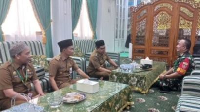 Dandim 1022/Tnb Baru Anjangsana ke Bupati Tanah Bumbu