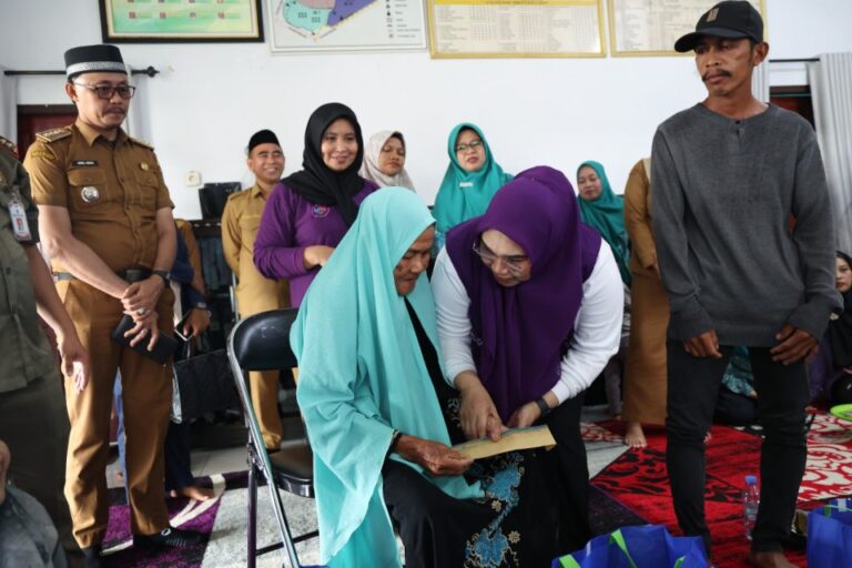 Ketua TP Posyandu Tanbu Andi Irmayani Rudi Latif Salurkan Bantuan Lansia dan Disabilitas